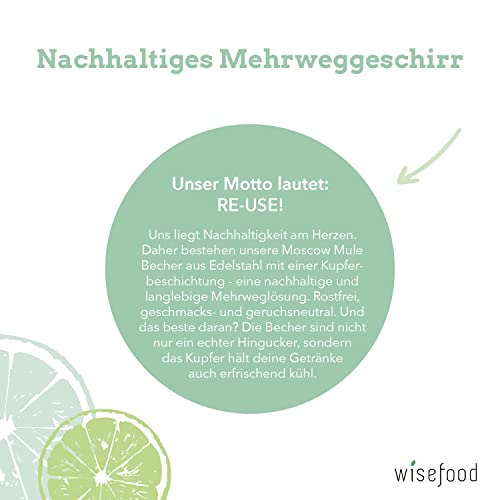 Moscow Mule Becher Set aus Kupfer – 4er Set mit Zubehör