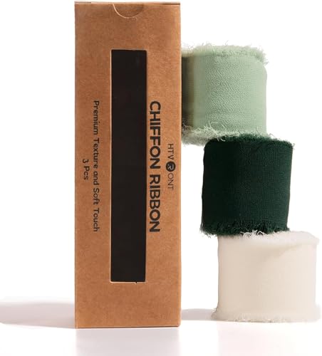 HTVRONT Chiffon Silk Ribbon 1.5