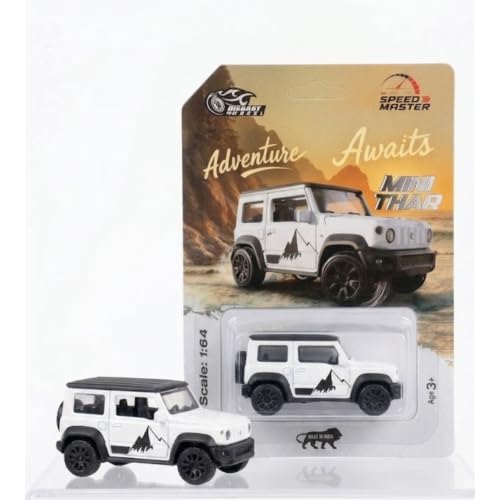 Image of Mini Style Die Cast Metal White SUV Toy Car 1:64 Scale Collectible Off Road Adventure Vehicle Model for Kids Play Display Premium Miniature Car Gift Durable Metal Body Realistic SUV Model Toy