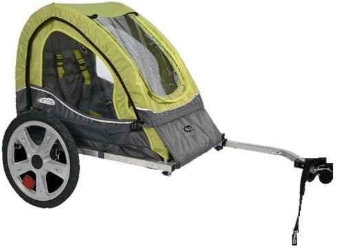 Pacific Cycle InStep Sync Single Bicycle Trailer, Green/Gray (Renewed)
