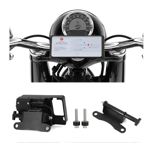 Motorrad Lenkerhalterung Für BMW Für R 18 Für R18 Classic Für R 18 2020 2021 Motorrad GPS Smartphone Navigation Kennzeichen Halterung Adapter(Phone Holder)