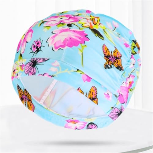 Gorro de natación ligero con excelente elasticidad, ideal para largas horas de diversión en la piscina o en la playa (azul claro)