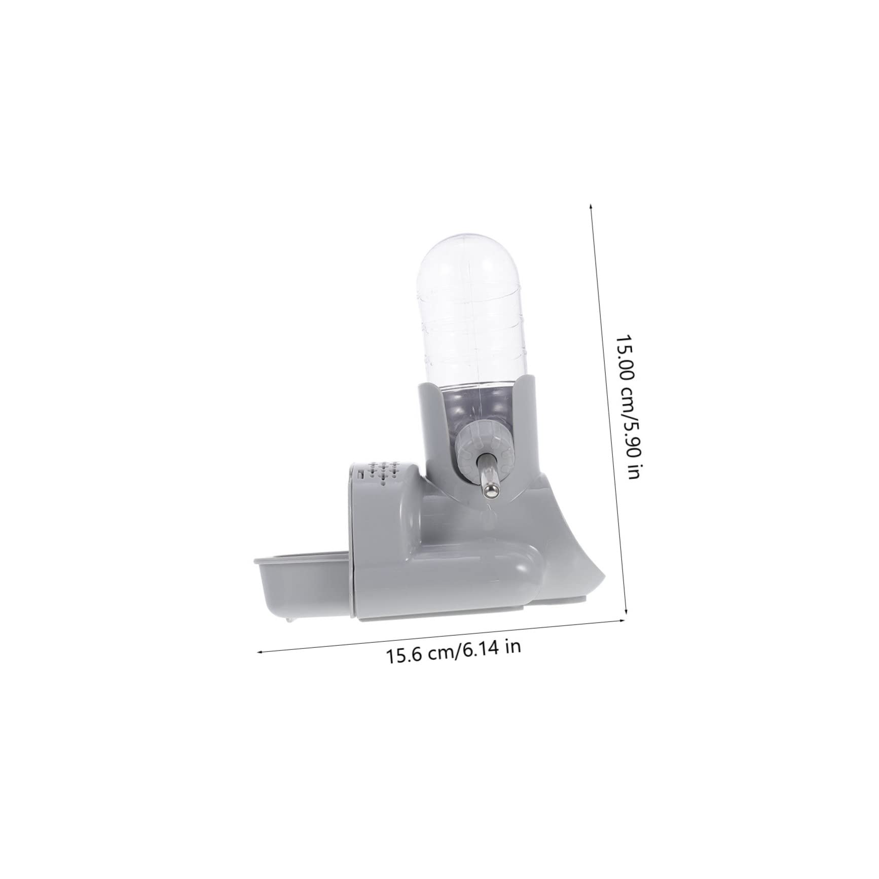 Mipcase 2piezas Botella De Agua para Hámster Conejo y Dispensador Automático Antigoteo Diseño Transparente y Base Antideslizante para Alimentación y