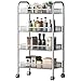 Łazienka/przechowywanie w kuchni 3-4 Tier półka wózek chromowany metalowy salon kosmetyczny półki wózek terapeutyczny dentysta wosk fryzjer biały,4 layers