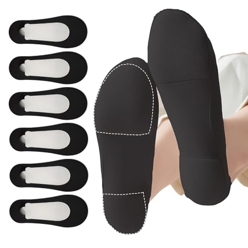 Image of 6 Pair Low Cut Womens No Show Socks With Padding For Flats Loafers Shoes
