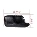 AstraDepot Replacement Front Kidney Grille Grill + Side Mirror Cover Cap Carbon Fiber Compatible with 2003 2004 2005 2006 BMW E46 2 Door Coupe Cabriolet LCI (Glossy Black M Color Dual Slat)