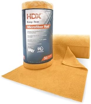 HDX Easy-Tear Microfiber Cloth Roll