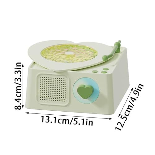 Enceinte sans fil avec son enveloppant et design tourne-disque vintage