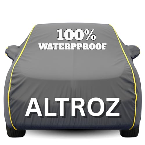 Image of Waterproof Car Body Cover - 100% Water Proof Custom Fit New Car Covers, Outdoor Full Protecting Cover for Altroz (All Models) with Free Storage Bag - UV, Rain & Dust, All Weather Protection