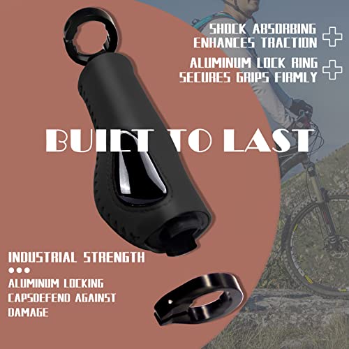 Bike Handlebar Grips, Ergonomics Design Optional, Aluminum Double Lock-On, Mountain Bike Grips, Mtb Bmx Downhill Foldable Urban Bicycles Grips, Scooter Grips (Black) #TOP5