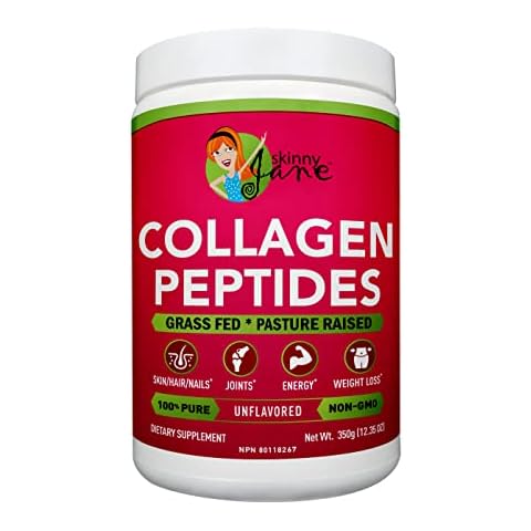 Skinny Jane Premium Best Collagen Peptides Powder | Anti Aging | Rejuvenates Skin | Healthy Hair and Nails | Relieves Joint Pain | Supports Healthy Eating | Keto Friendly, Zero Carbs (35 Servings) Cover