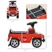 Aosom Kids Ride on Push Car, with Engine Sounds & Under-Seat Storage, Foot-to-Floor Ride on Sliding Car with Horn, Sit and Scoot Ride on Toy, Ages 1.5-3 Years, Red