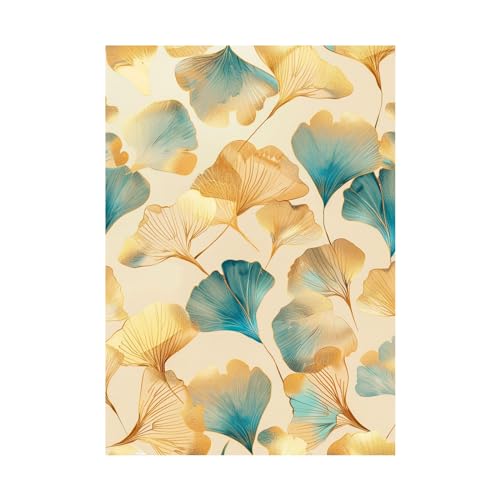 Poster mural feuille de ginkgo pour salon et cuisine moderne 70x100cm