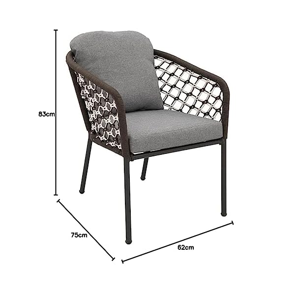 OUTLIV. Mali Gartenstuhl Aluminium Rope Anthrazit
