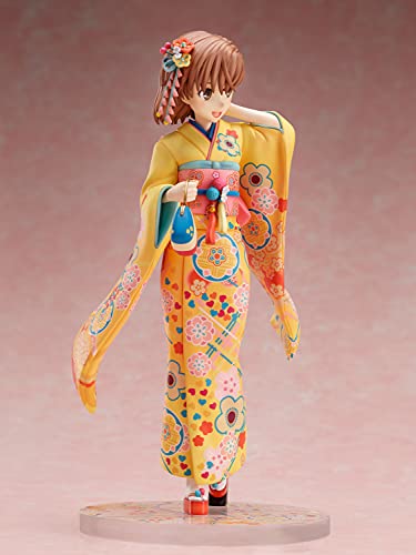Furyu A Certain Scientific Railgun T: Mikoto Mikasa (Furisode Version) 1:7 Scale PVC Figure, Multicolor,8 inches
