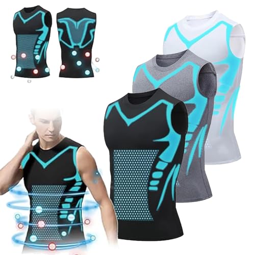 Einrich Compression Shirt Men, New Shaping Sleeveless Therapy Vest Men, Maynox Vitaboost Compression Shirt to Shape Your Body