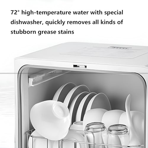Lave-vaisselle portable avec réservoir d'eau intégré et 4 programmes automatiques - 6