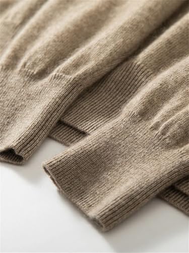 Men's 100 Percent Cashmere Knitted Sweater Winter Casual V-Neck Pullover2