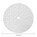 XAMSHOR Sequin Christmas Tree Skirt Soft Plush Mat White Faux Fur Holiday Party Decorations 24 Inch