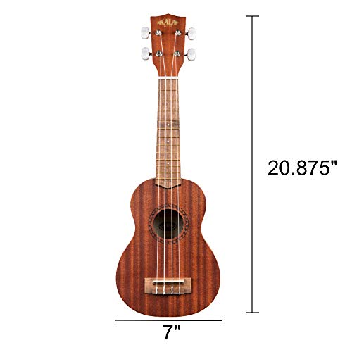 KA-15S Soprano Ukulele Bundle with Tote Bag, Tuner, and Cleaning Cloth