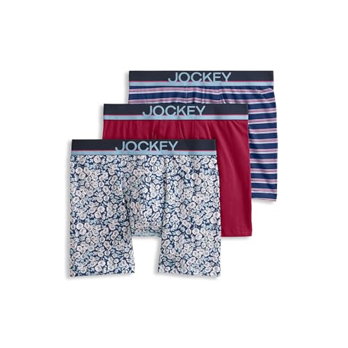 Image of Jockey Men's Underwear True Style 6 inch Boxer Brief - 3 Pack