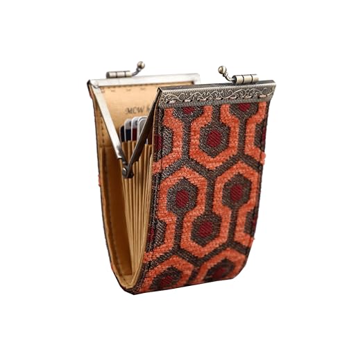 Angelina's Palace Carpet Wallet Vintage Kiss Lock ID Pouch,Clasp Card Holder