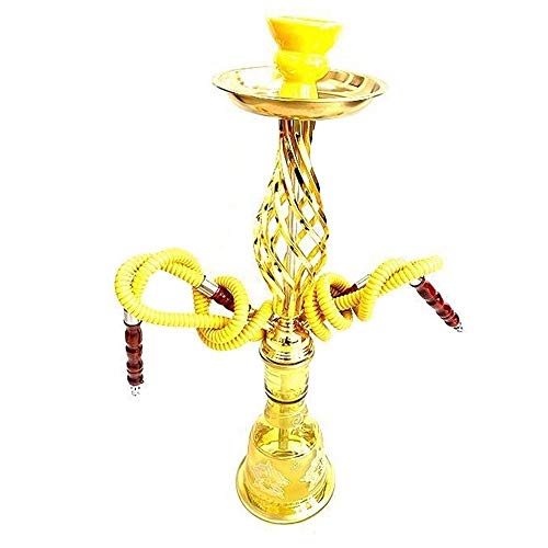 Rteanb Shisha mit 2 Schläuchen Blase Shisha Shisha Pen Tragbare leicht zu reinigen Shisha Köpfe Pot Metall Shisha Pen…