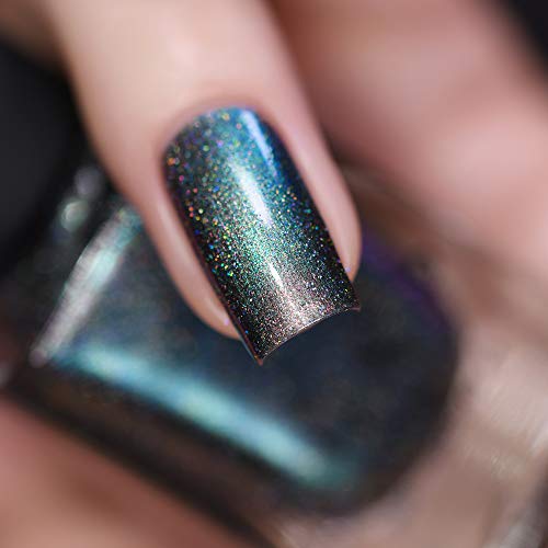 Image of ILNP Stardust (H) - Unique Silver to Teal Holographic Ultra Chrome Nail Polish