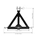 hikotor Heavy Duty 3 Point 2 Inch Receiver Drawbar Hitch Adapter Subcompact Trailer and Farm Equipment Replacement for BX Kubota John Deere LM25H WLM Tractor NorTrac Kioti Yanmar Cat