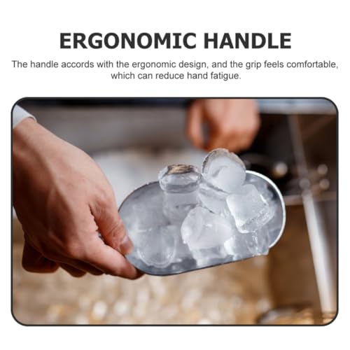 Pala para hielo UPKOCH de aluminio: diseño resistente para evitar roturas 7