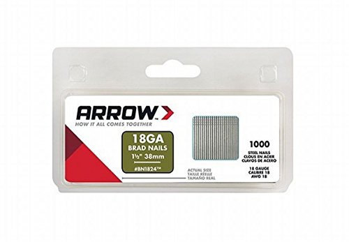 Arrow Fastener 18 Ga. Smooth Shank Straight Strip Brad Nails 1-1/2 in. L x 0.05 in. Dia. 1,000 pk