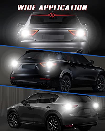 Jeflym Upgraded 1156 Led Bulb,1141 Bulb 400% High Brightness,7506 1003 Led Reverse Lights,Ba15S P21W 6500K White Led Bulb Replacement Used For Brake Light Bulb,Led Tail Light Bulb,Backup Light (2 Pcs) #TOP6