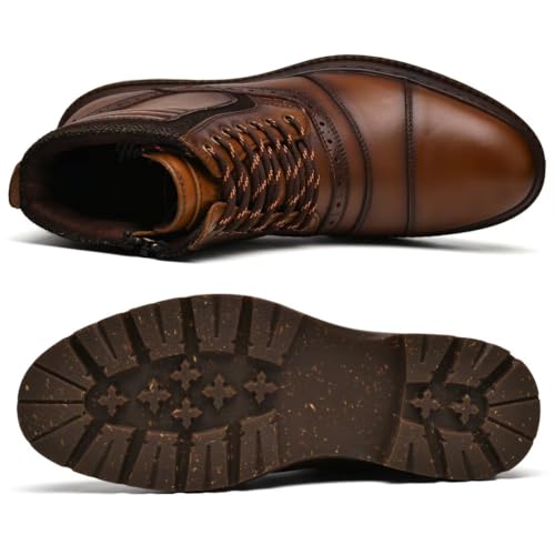 Image of Men's Chukka Boots Genuine Leather Ankle Boot for Men Classic Casual Oxford Style Footwear
