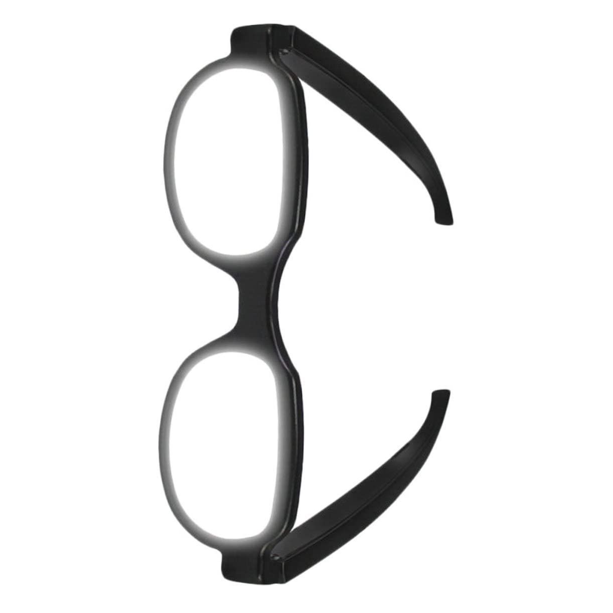 GALPADA Gafas Luminosas LED Carga USB para Carnaval y Fiesta, Ligeras y Cómodas, Diseño Divertido y Único en Plástico Negro