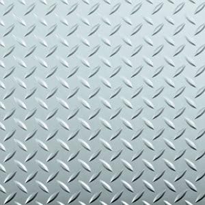 Raceday 95 Mil Diamondtread Self Adhesive Diamond Garage Floor Tile 12"x12" White 20 Pack