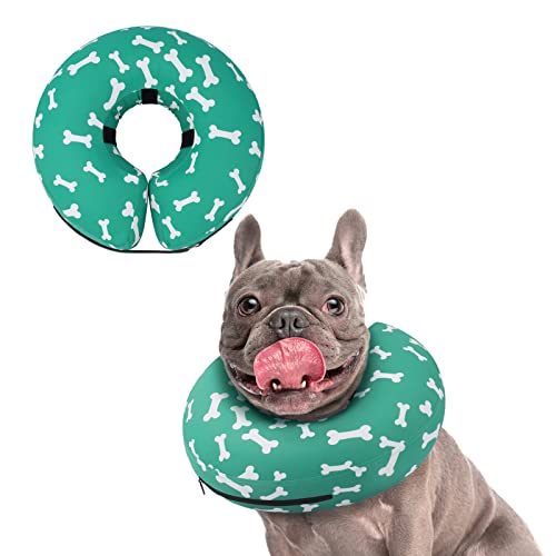 Image of Supet Inflatable Dog Cone Collar for Large Medium Small Dogs, Soft Cone Collar for Dogs Cats, ECollar Doggie Neck Donut Dog Cone Alternative After Surgery