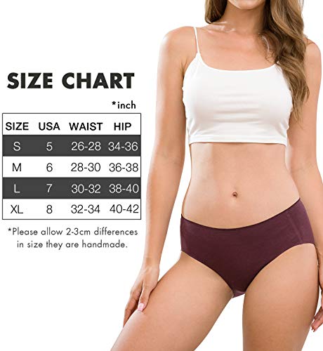 Altheanray Womens Underwear Cotton Seamless Soft Hipster Panties Ladies Mid Rise Bikini 6
