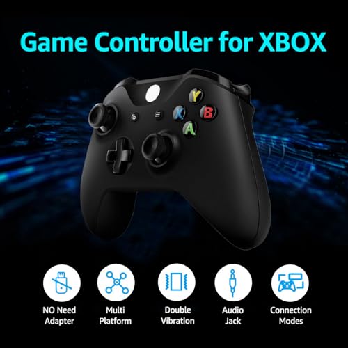 Image of Snail Bear Wireless Controller for Xbox One, Enhanced Gamepad with Bluetooth, Vibration Feedback, Ergonomic Grip, 2.4GHz Wireless Connection, Compatible with Xbox One /One S /One X /PC