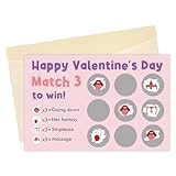 Heyshoo Happy Valentine's Day Scratch Card, Naughty Vday Gift for Wife Partner GF, Adult Valentines Couple Game Greeting Card