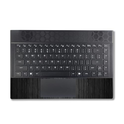 Image of MightySkins Skin Compatible with Alienware X14 R2 (2023) Full Wrap Kit - Black Wood | Protective, Durable, and Unique Vinyl Decal wrap Cover | Easy to Apply & Change Styles | Made in The USA