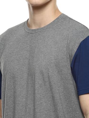 Image of hummel Hue Men's Boxy Fit Crew Neck Color Block Casual T-Shirt