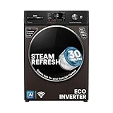 Fully-Automatic AI Powered Front Load Washing Machine: Best Wash Quality, Energy And Water Efficient. Capacity 9 Kg: Suitable for Large Families Powered By AI : A Neural Network-Based Algorithm Detects Fabric Type And Weight. It Then Optimises The Wa...