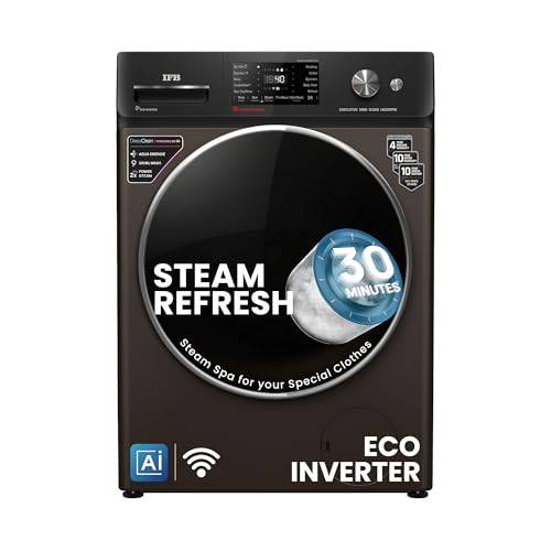 IFB 9 Kg 5 Star Powered by AI with 9 Swirl Wash, WiFi, Fully Automatic Front Load Washing Machine (Executive MBN 9014K, Steam Refresh Program with Eco Inverter, Mocha)