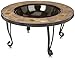 Amazon Basics 34-Inch Natural Stone Fire Round Pit with Copper Accents