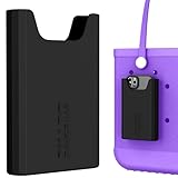 OUTXE Silicone Phone Holder Accessories for Bogg Bag, Phone Case Holder Compatible with All Bogg Bags, Black Cell Phone Insert for Simple Modern Beach Bag