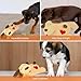 BEVERLYSHARK Heartbeat Puppy Toy Soft Dog Anxiety Relief Calming Aid Plush Stuffed Animal with Heartbeat Pet Sleep Calming Aid Toys Dog Heartbeat Toy for Pet Dogs Cats (Yellow)
