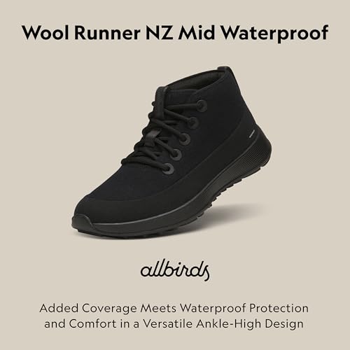 Image of Allbirds Men's Wool Runner NZ Mid Waterproof, Comfortable Mid-Cut Sneaker with Traction