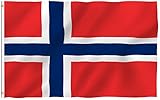 Norway Flag 3 x 5 NEW Polyester 3x5 Norwegian Banner