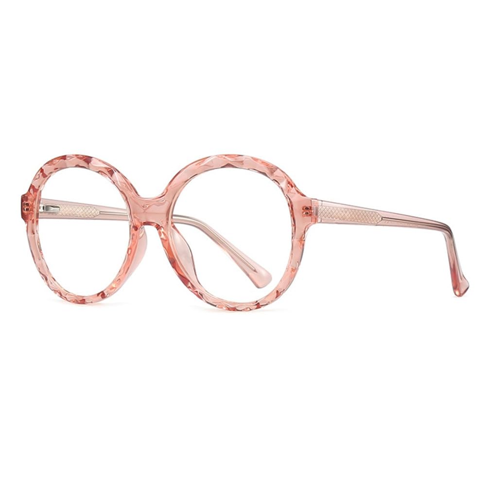 Gafas redondas para mujer con montura de cristal transparente 8