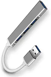HUB USB-A 4x1-3 Portas 2.0 e 1 Porta 3.0 – Expansor de Porta para PC, Notebook e Desktop – Design Compacto e Alta Velocidade de Transferência